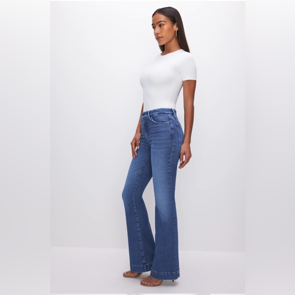 Good American Good Legs Flare Jeans